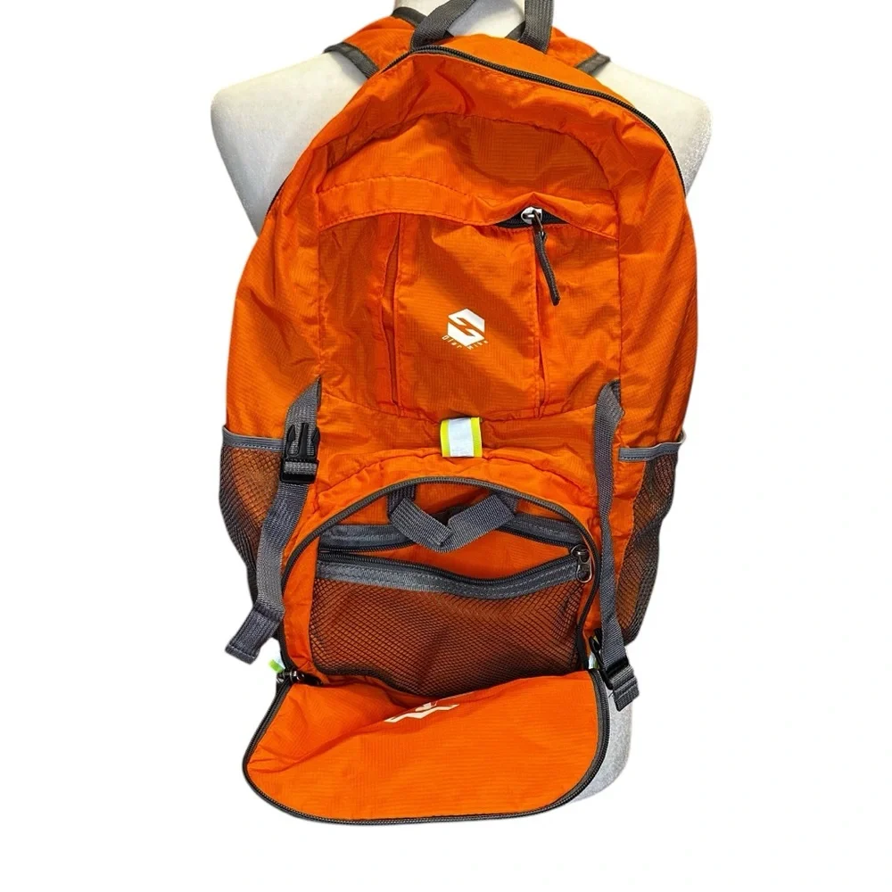 Olar Hike Orange & Gray Backpack, Durable Fabric, Padded Straps perfect 4 hiking